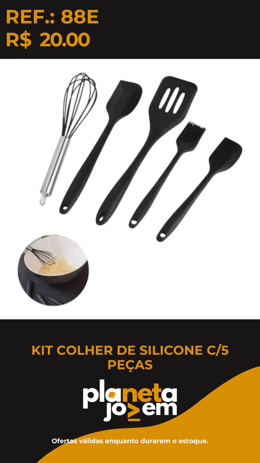 Kit Colher De Silicone C/5